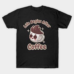 Life Begins After Coffee Coffee Mug T-Shirt